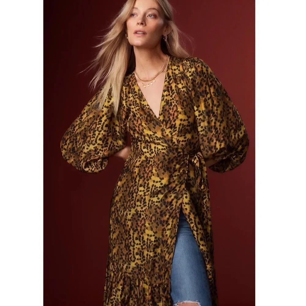 Anthropologie Saffron Wrap Maxi Dress
Carolina K